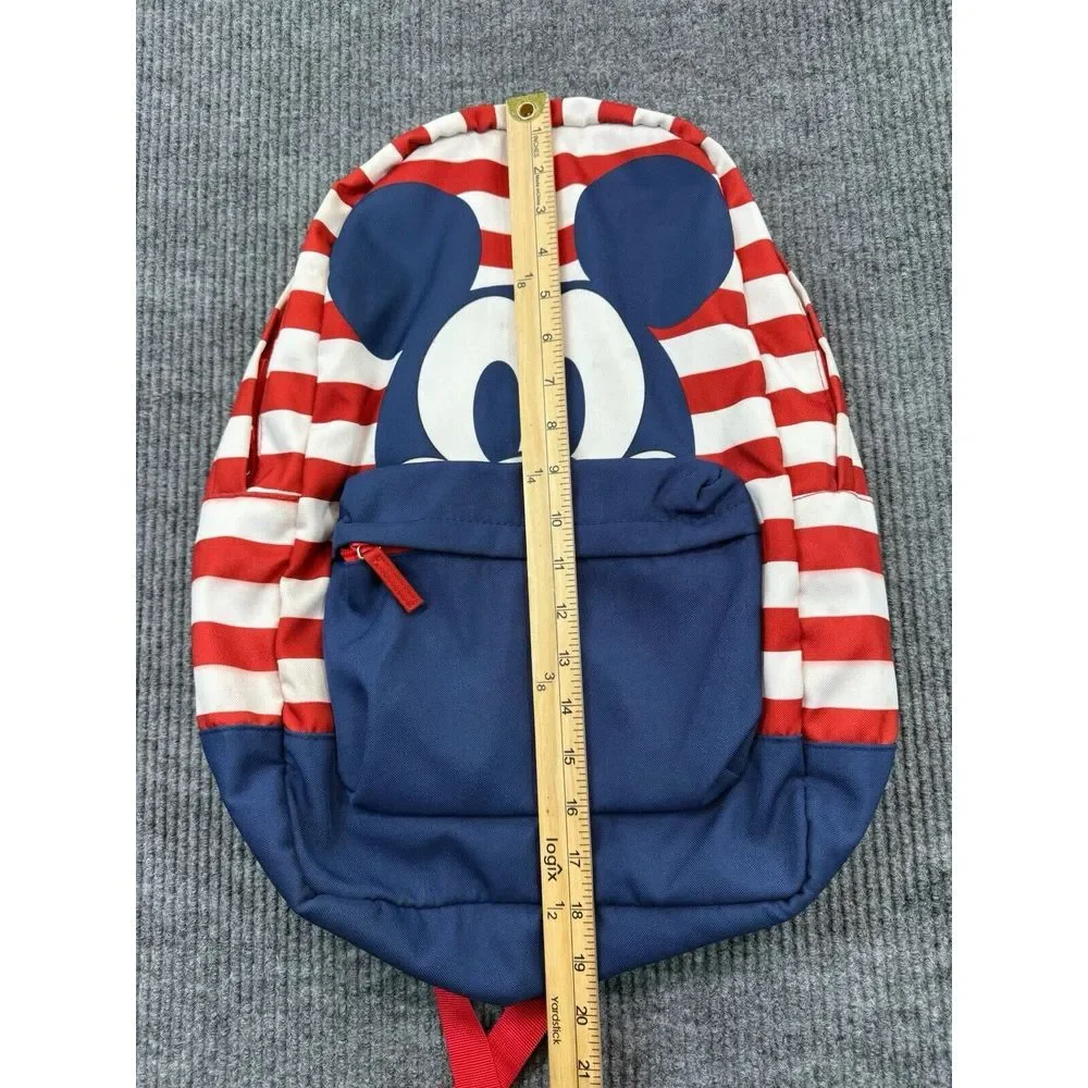 Disney Mickey Mouse Americana Striped Backpack American‎ Flag Patriotic